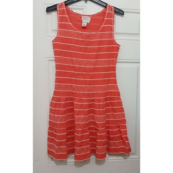 Max studio specialty products womens medium peach  coral smocked shift dress - Picture 2 of 8